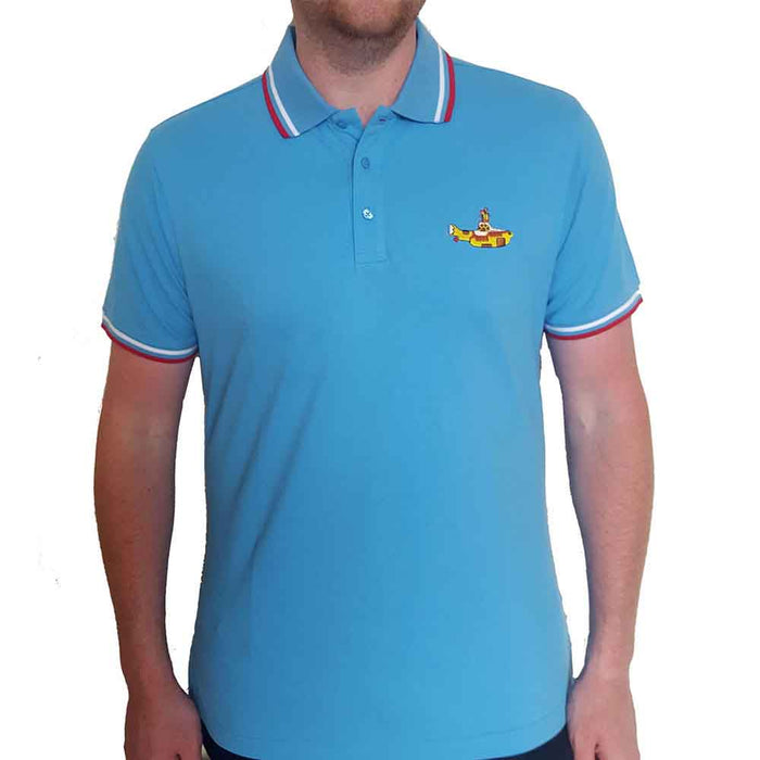 The Beatles Yellow Submarine Light Blue X-Large Unisex Polo Shirt