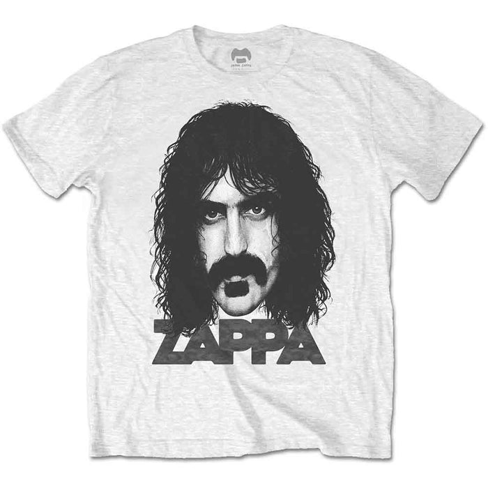 Frank Zappa Big Face White Small Unisex T-Shirt