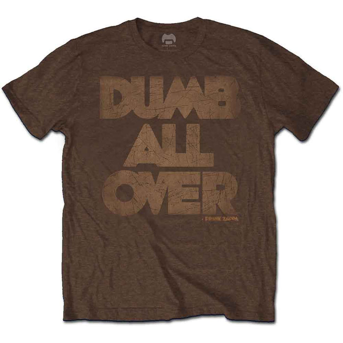 Frank Zappa Dumb All Over Brown XXL Unisex T-Shirt