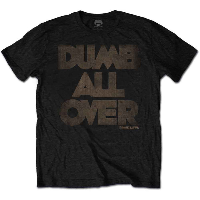 Frank Zappa Dumb All Over Black Large Unisex T-Shirt