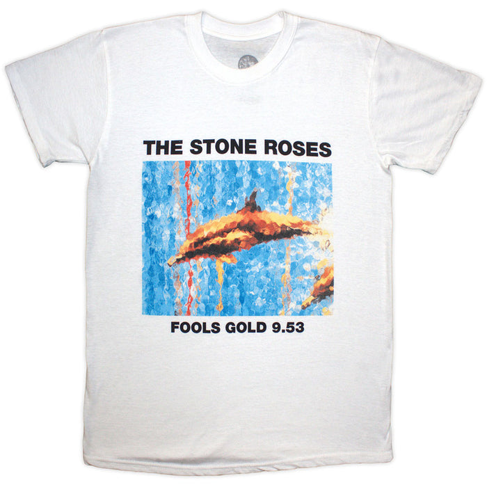 The Stone Roses Fools Gold White Large T-Shirt