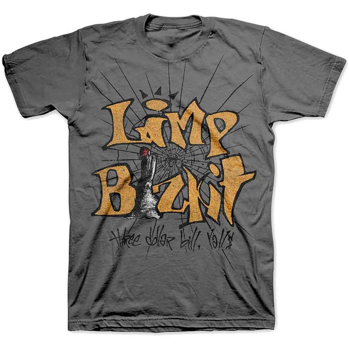 Limp Bizkit 3 Dollar Bill Grey Large Unisex T-Shirt