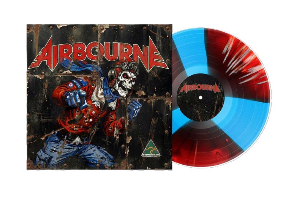 Airbourne (Self Titled) Vinyl LP Blue, Red & White Splatter Colour Due Out 28/08/26