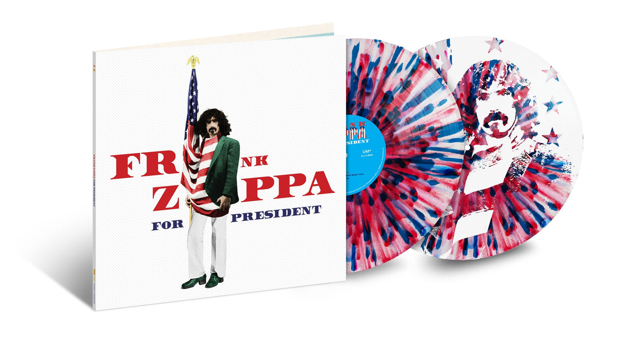 Frank Zappa Zappa For President Vinyl LP Red & Blue Splatter on White Colour RSD 2024