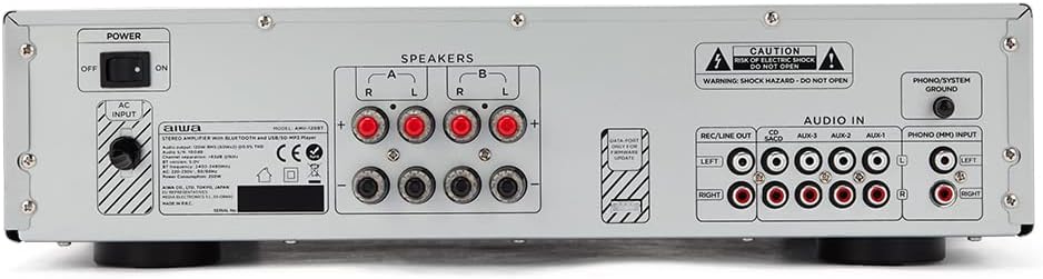 Aiwa AMU-120BTBK Silver Amplifier