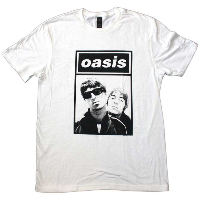 Oasis Noel & Liam Boxed Photo White Large T-Shirt
