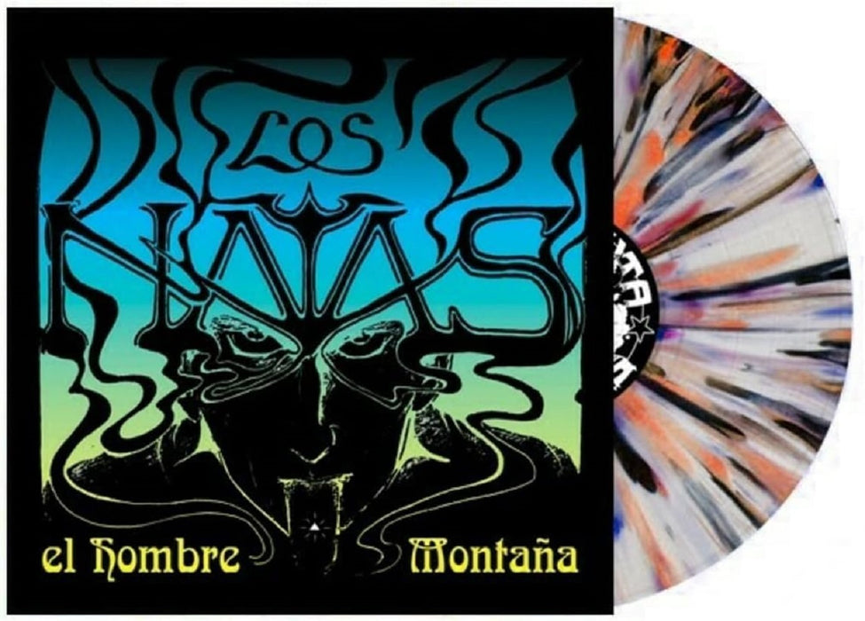 Los Natas El Hombre Montana Vinyl LP Orange Black White Splatter Colour 2023