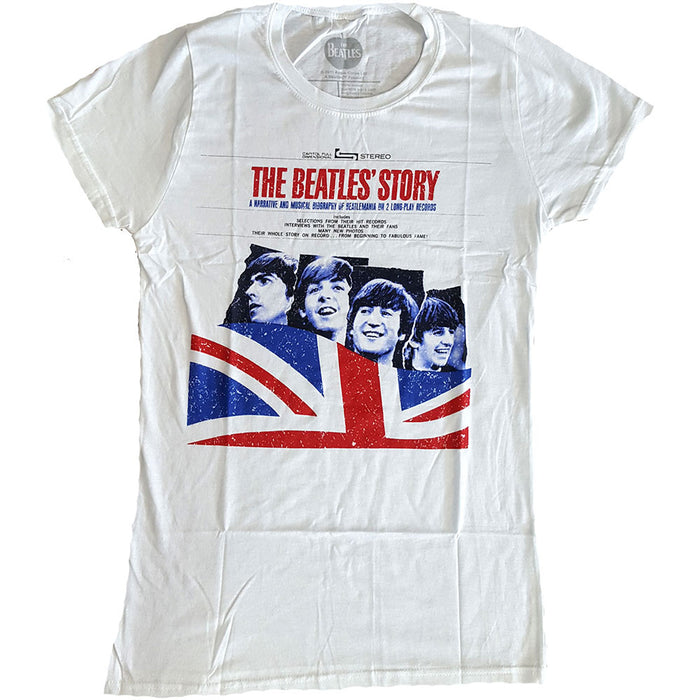 The Beatles Story White Ladies Large T-Shirt
