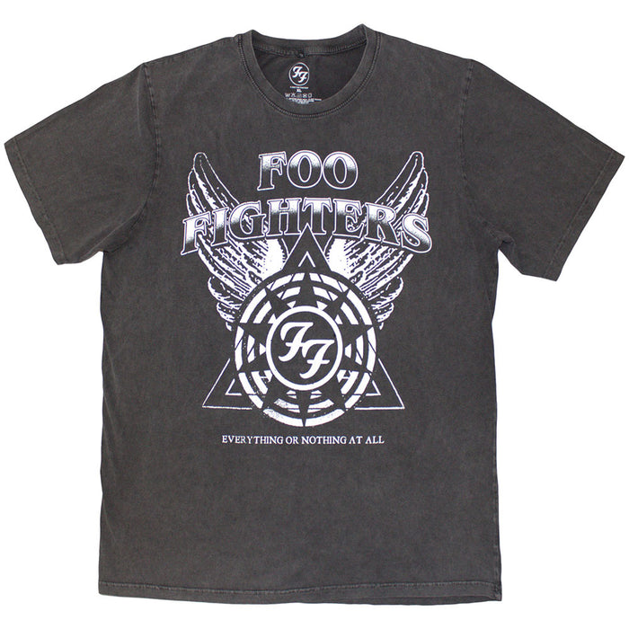 Foo Fighters EONAA Logo Stone Wash Charcoal Grey Small T-Shirt