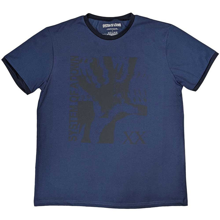 System Of A Down Intoxicated Denim Blue XX-Large T-Shirt
