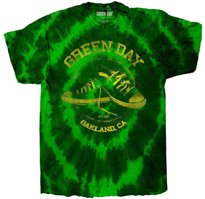 Green Day All Stars Green Dip-Dye Wash Medium Unisex T-Shirt