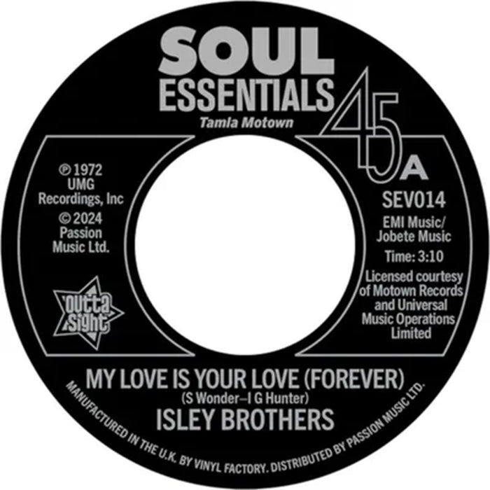 The Isley Brothers My Love Is Your Love (Forever) / Tell Me It's Just A Rumour Baby 7" Vinyl Single 2024