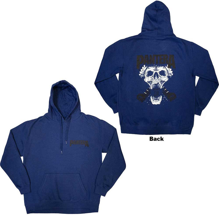 Pantera Mouth For War B&W Blue Large Hoodie