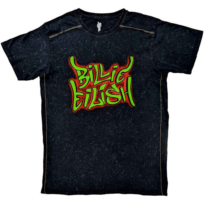Billie Eilish Graffiti Wash Black XX-Large T-Shirt