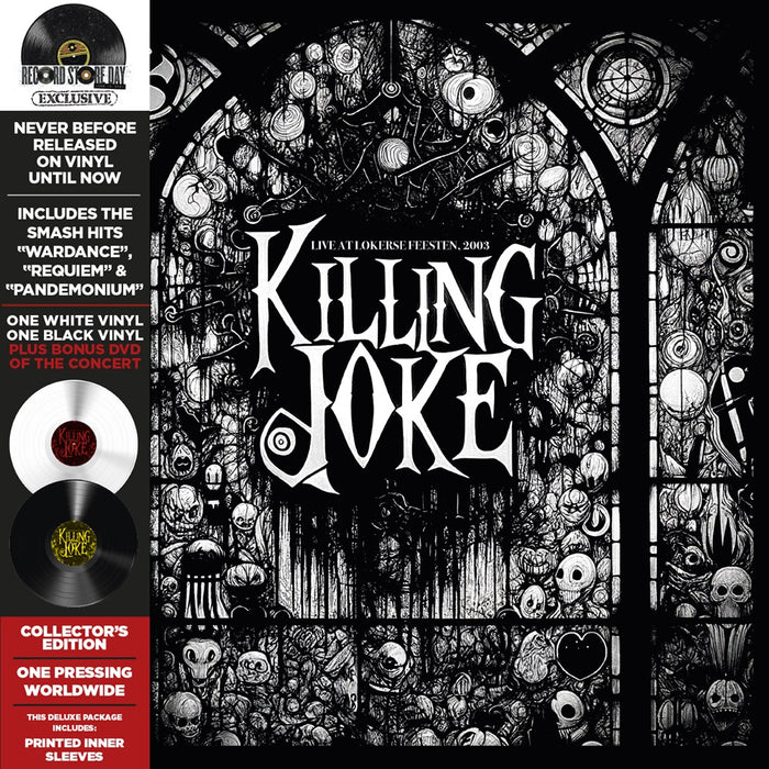 Killing Joke Live At Lokerse Feesten, 2003 Vinyl LP Black & White Colour + DVD RSD 2024