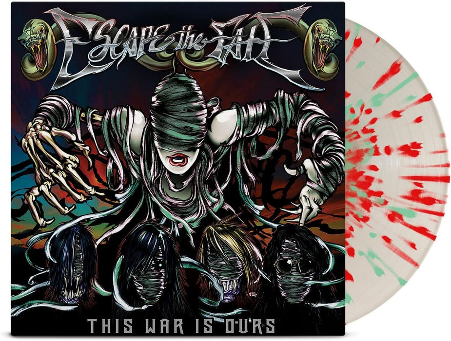 Escape the Fate This War Is Ours Vinyl LP White with Red and Green Splatter Colour 2023