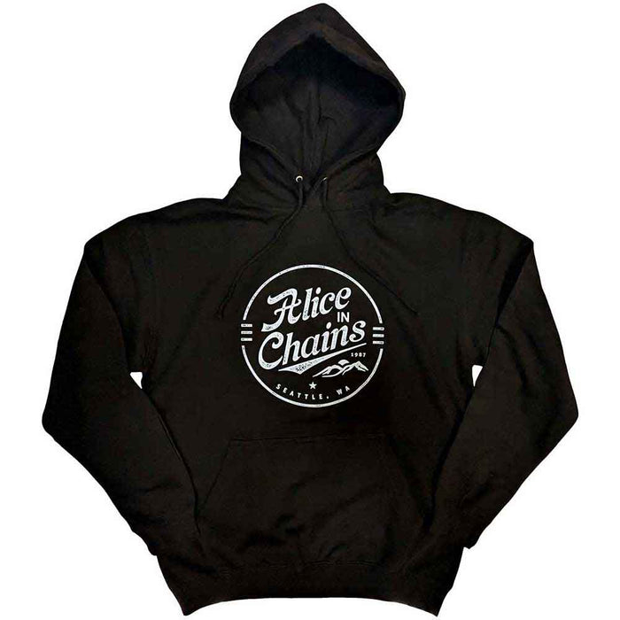 Alice In Chains Black Circle Emblem Small Hoodie