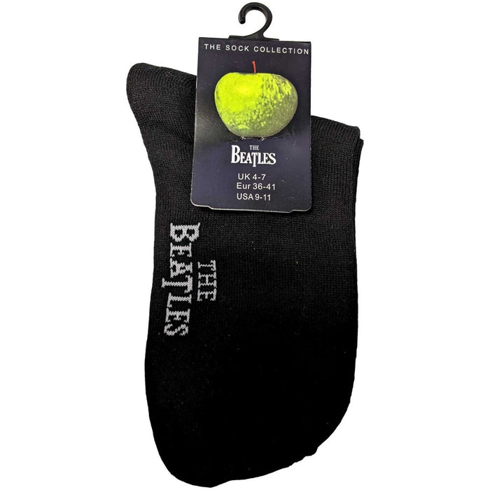 The Beatles Ladies Ankle Socks: Drop T Logo (Uk Size 4 - 7)