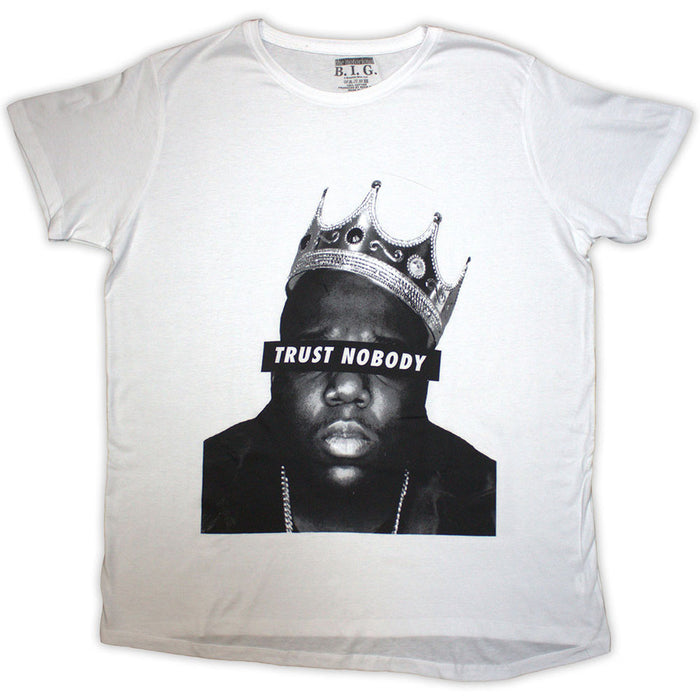 Biggie Smalls Trust Nobody White Ladies Large T-Shirt