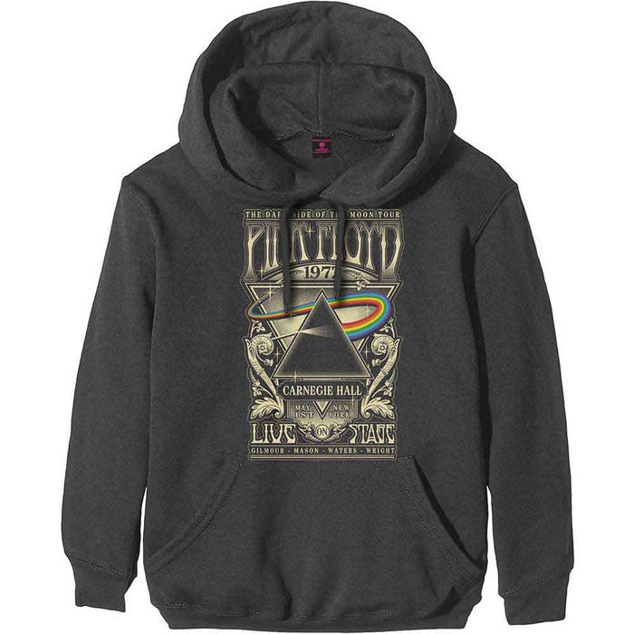 Pink Floyd Carnegie Hall Poster Charcoal Grey XX-Large Hoodie