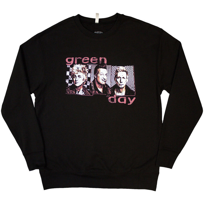 Green Day 80's Summer Photo Small Sweatshirt