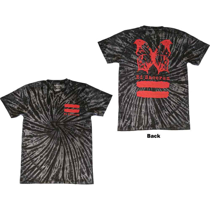 Ed Sheeran Red Equals Butterfly Black X-Large T-Shirt
