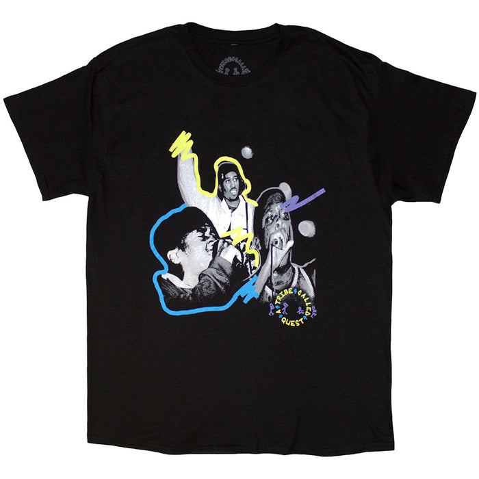 A Tribe Called Quest Paint Black X-Large T-Shirt