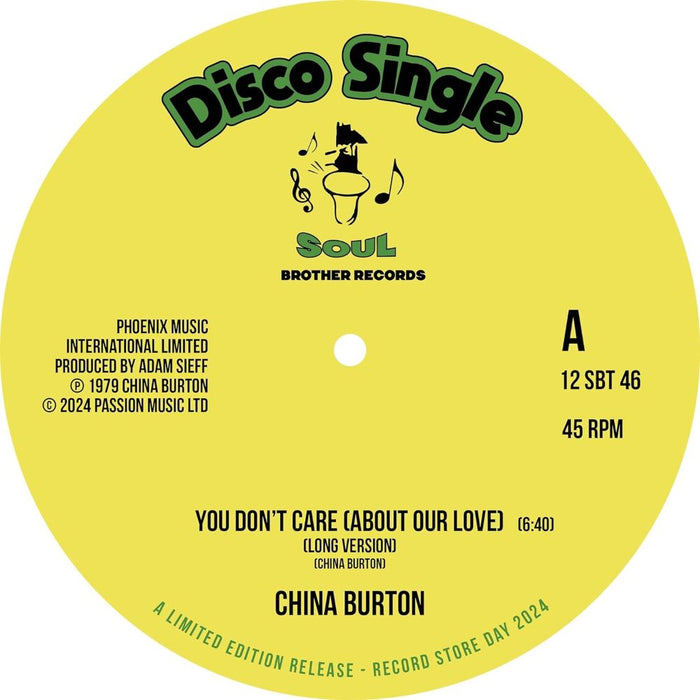 China Burton You Don't Care (About Our Love) 12" Vinyl Single 2024