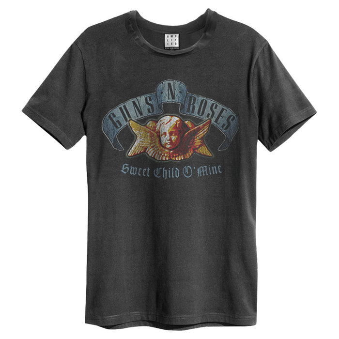 Guns N Roses Sweet Child O Mine Amplified Charcoal Small Unisex T-Shirt