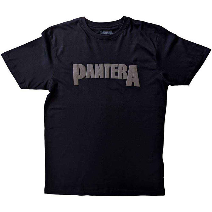 Pantera Leaf Skull Hi-Build Black Large Unisex T-Shirt