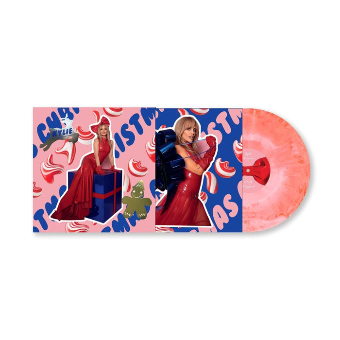 Kylie Minogue Kylie Christmas (Fully Wrapped) Vinyl LP Indies Pink & White Marble Colour 2025