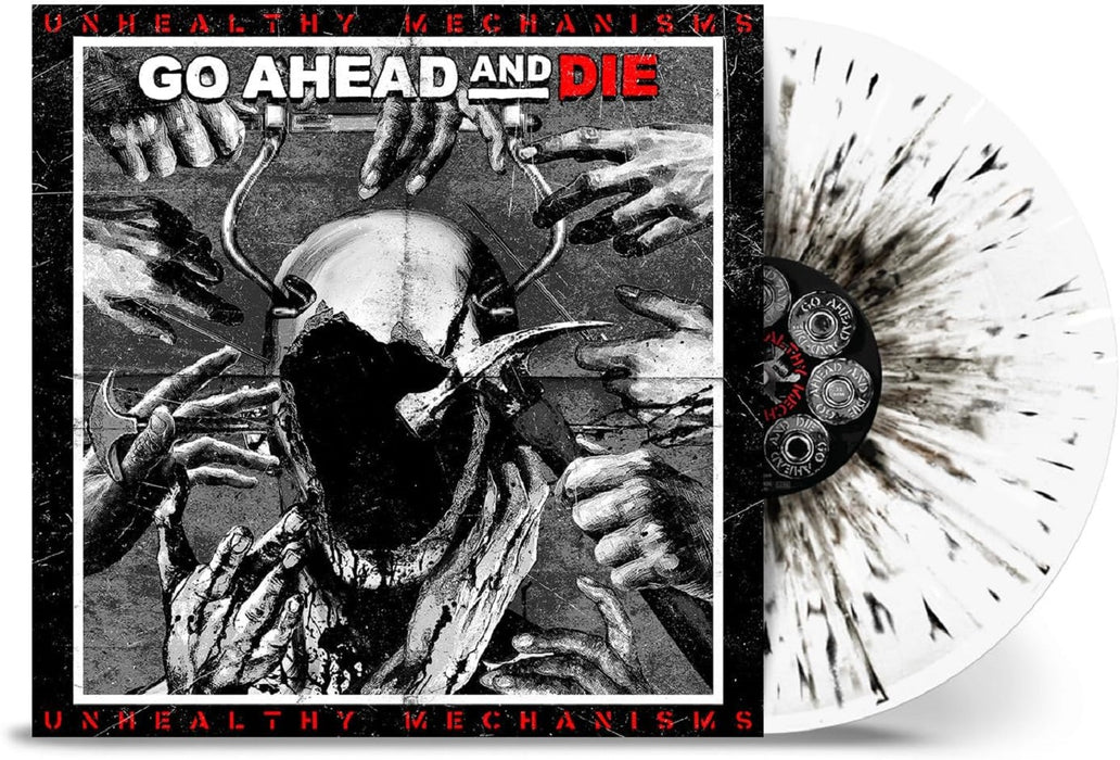 Go Ahead And Die Unhealthy Mechanisms Vinyl LP White & Black Splatter Colour 2023