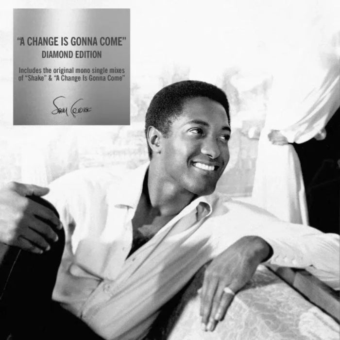 Sam Cooke A Change Is Gonna Come: The Black Diamond Edition 7" Vinyl Single Iridescent White Colour Black Friday 2024