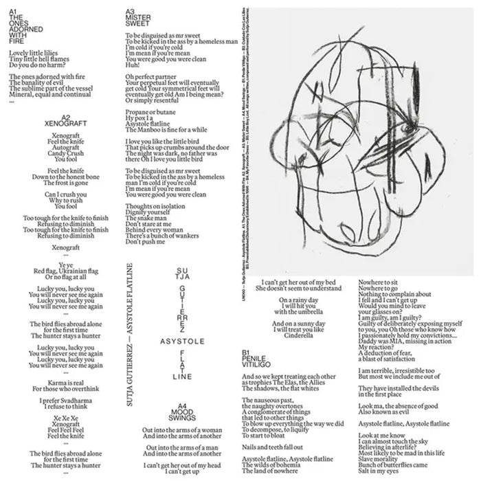 Sutja Gutierrez Asystole Flatline Vinyl LP 2025