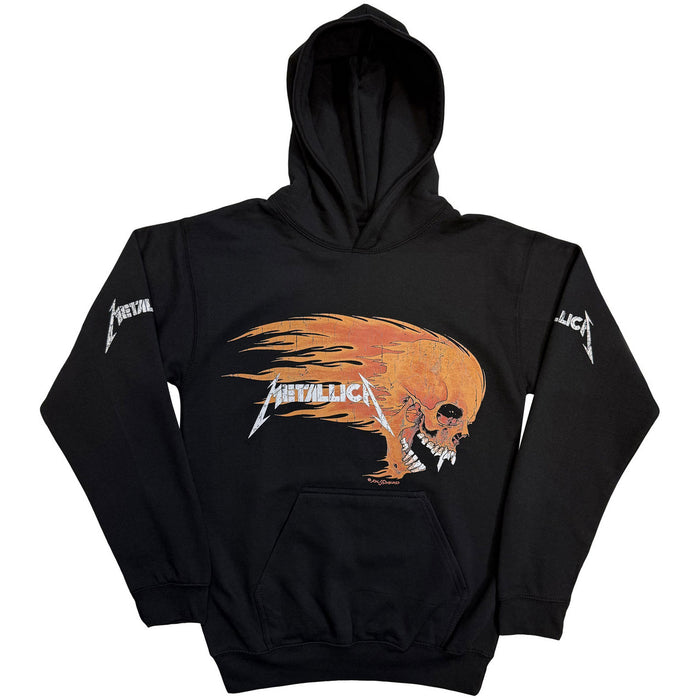 Metallica Worn Pushead Flaming Skull Black XX-Large Hoodie