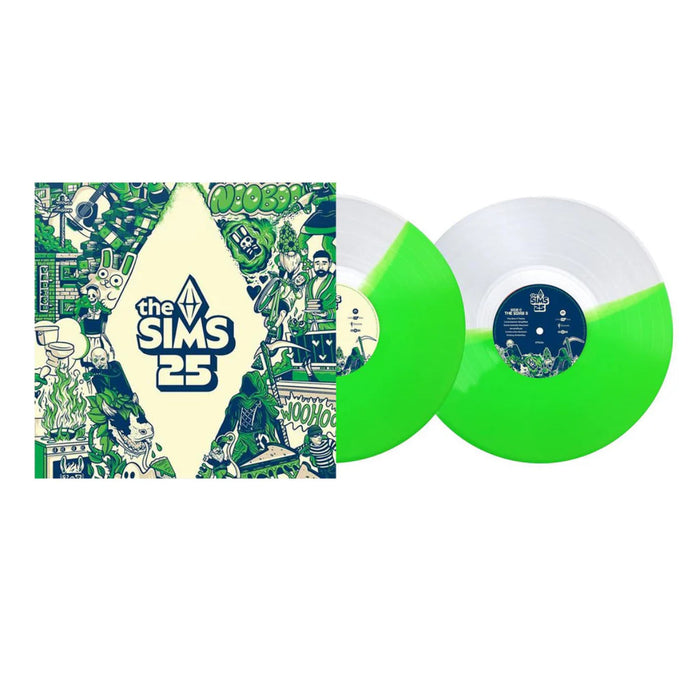 The Sims 25 Soundtrack Vinyl LP Half Clear & Half Neon Green Colour