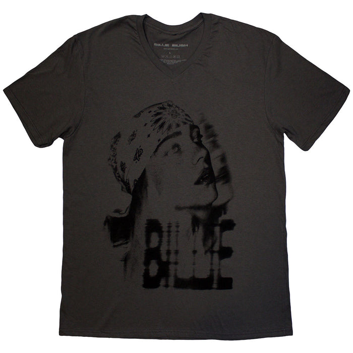 Billie Eilish Tonal Bandana Photo Charcoal Grey X-Large T-Shirt