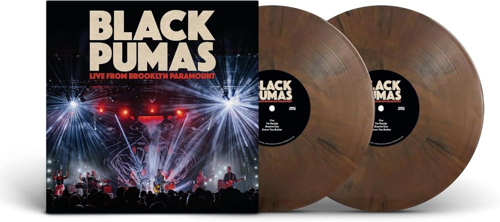 Black Pumas Live from Brooklyn Paramount Vinyl LP Brooklyn Brownstone Colour 2025