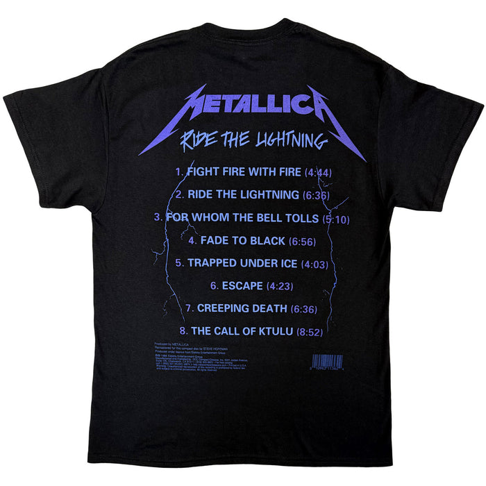 Metallica Ride The Lightning Tracks Black Medium T-Shirt
