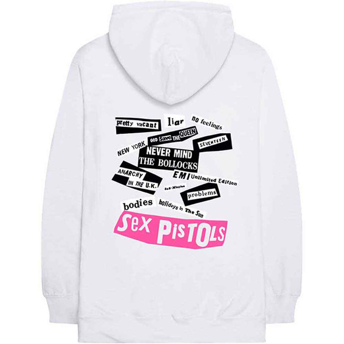 The Sex Pistols Never Mind The Bollocks White Large Hoodie