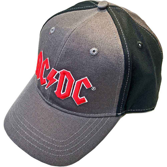 AC/DC Charcoal Grey & Black Red Logo Baseball Cap