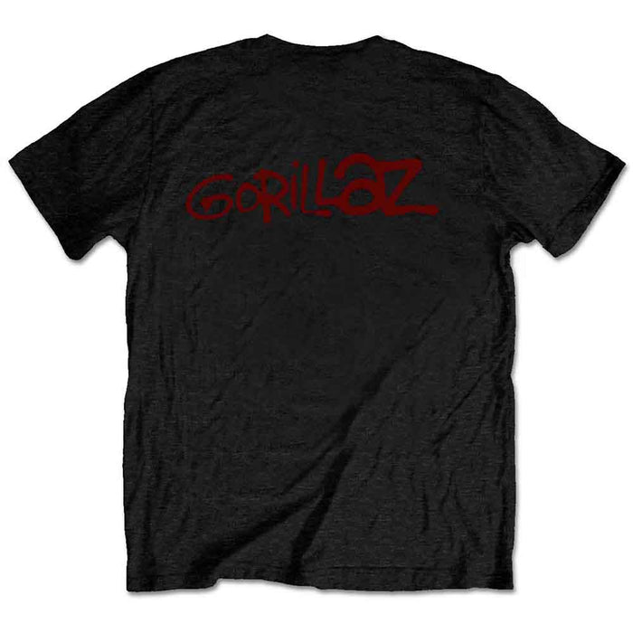 Gorillaz Group Green Geep Black XX-Large T-Shirt