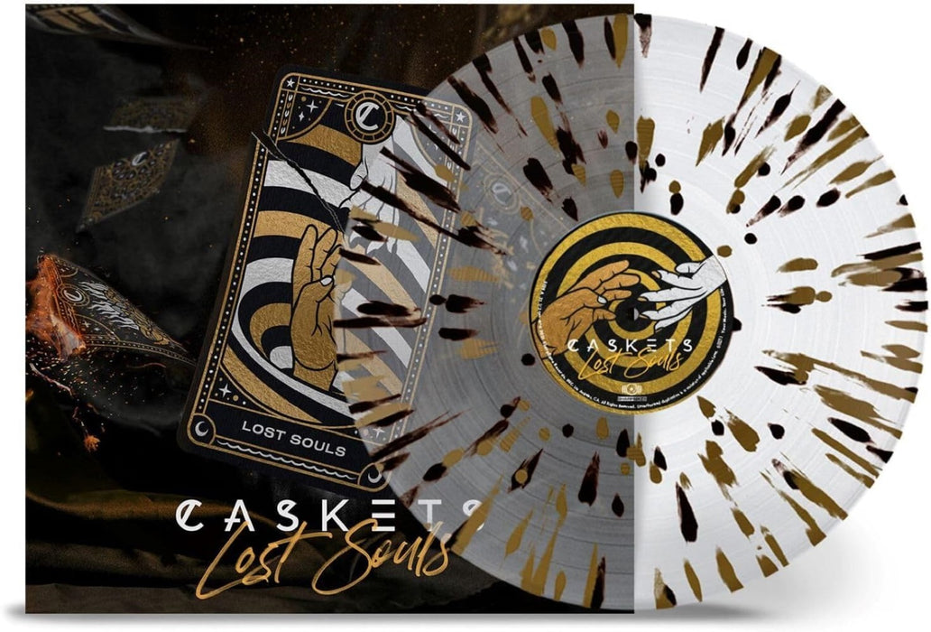 Caskets Lost Souls Vinyl LP Clear with Gold Black Splatter Colour 2023