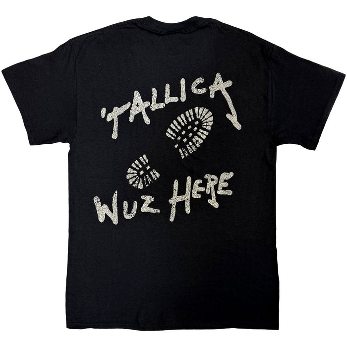 Metallica Wuz Here Black Large T-Shirt