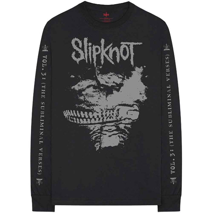 Slipknot Subliminal Verses Black Medium Long Sleeved Unisex T-Shirt