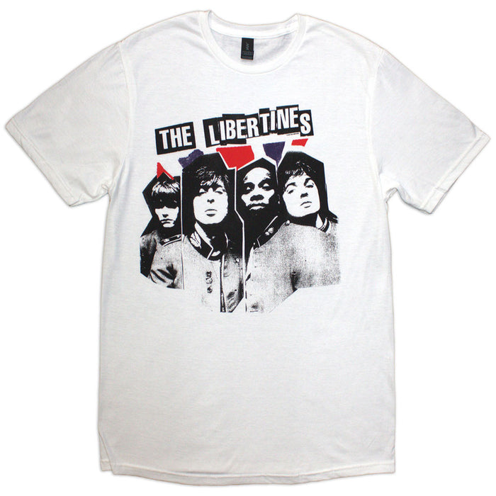 The Libertines RIP Flag Xerox White Large T-Shirt