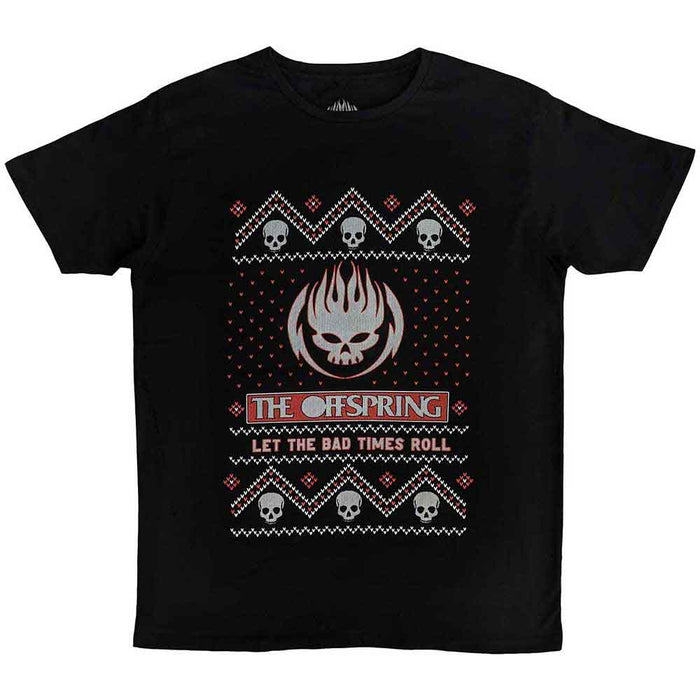 The Offspring Christmas Bad Times Black Small T-Shirt
