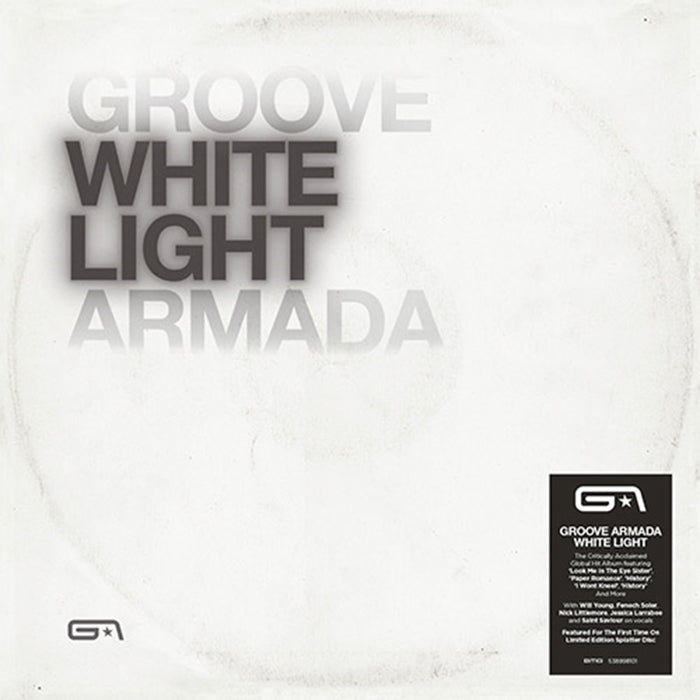 Groove Armada White Light Vinyl LP White & Black Splatter Colour RSD 2024