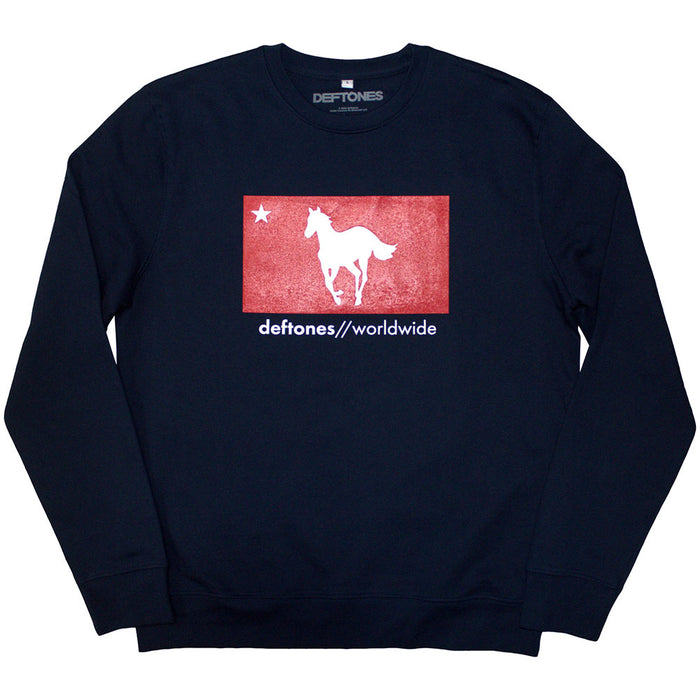 Deftones Star & Pony Navy Blue Medium Sweatshirt