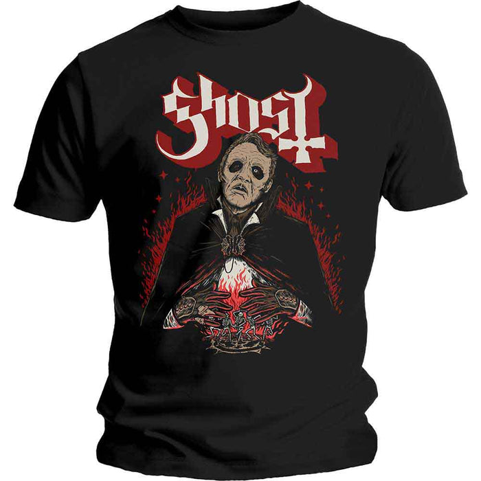 Ghost Red Dance Macabre Black Large T-Shirt